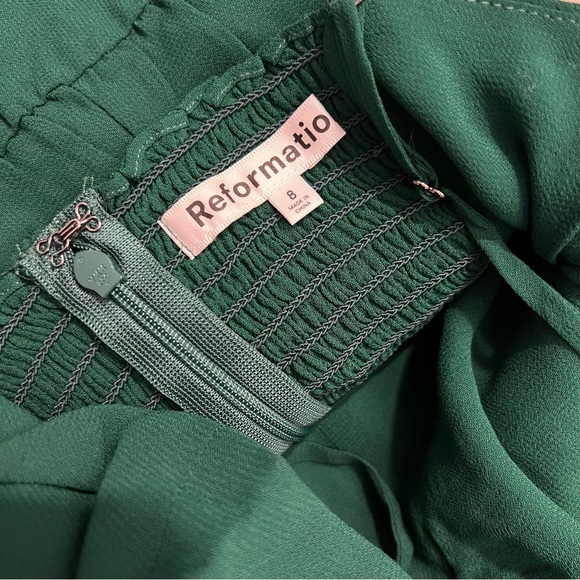 Reformation Emersyn Dress in Emerald - Picture 14 of 16